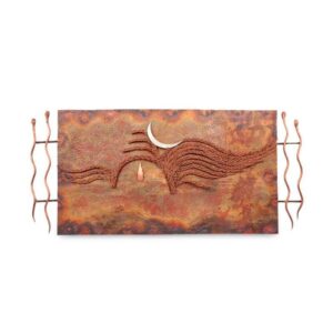 Metal Wall Panel Abstract Shiva Copper Small