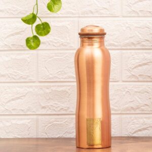 Copper water Bottle - Big Plain(With Logo)