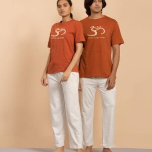Organic Unisex T Shirt Aum Earth L