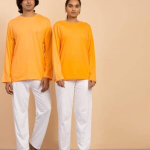 Organic Sadhana T Shirt LS Orange L