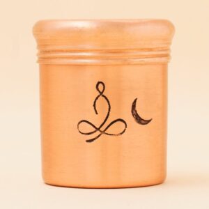 Copper Vibhuti Box (Tall) - Sadhaka