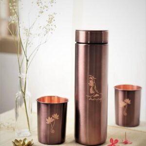 Adiyogi Copper Drinkware Set