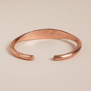 Aum Namah Shivaya Adjustable Hammered Copper Cuff