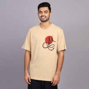Adiyogi Vintage Washed Cotton T Shirt - Dk Grey L