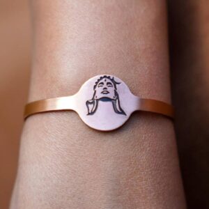 Copper Cuff with Adiyogi