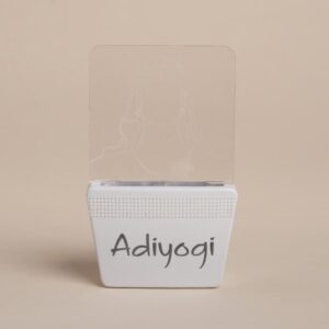 Adiyogi Etched Glass Night Lamp