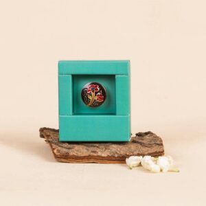 Solid Perfume in Brass Cloisonne Jar Jasmine Orient 4g