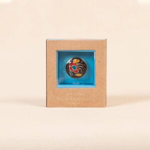 Solid Perfume in Brass Cloisonne Jar Relax 4g