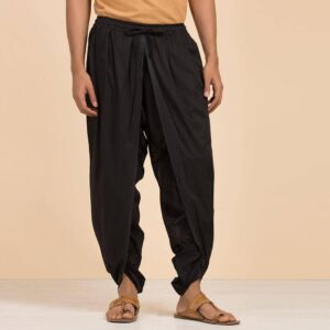 Organic Dhoti Pant Black S