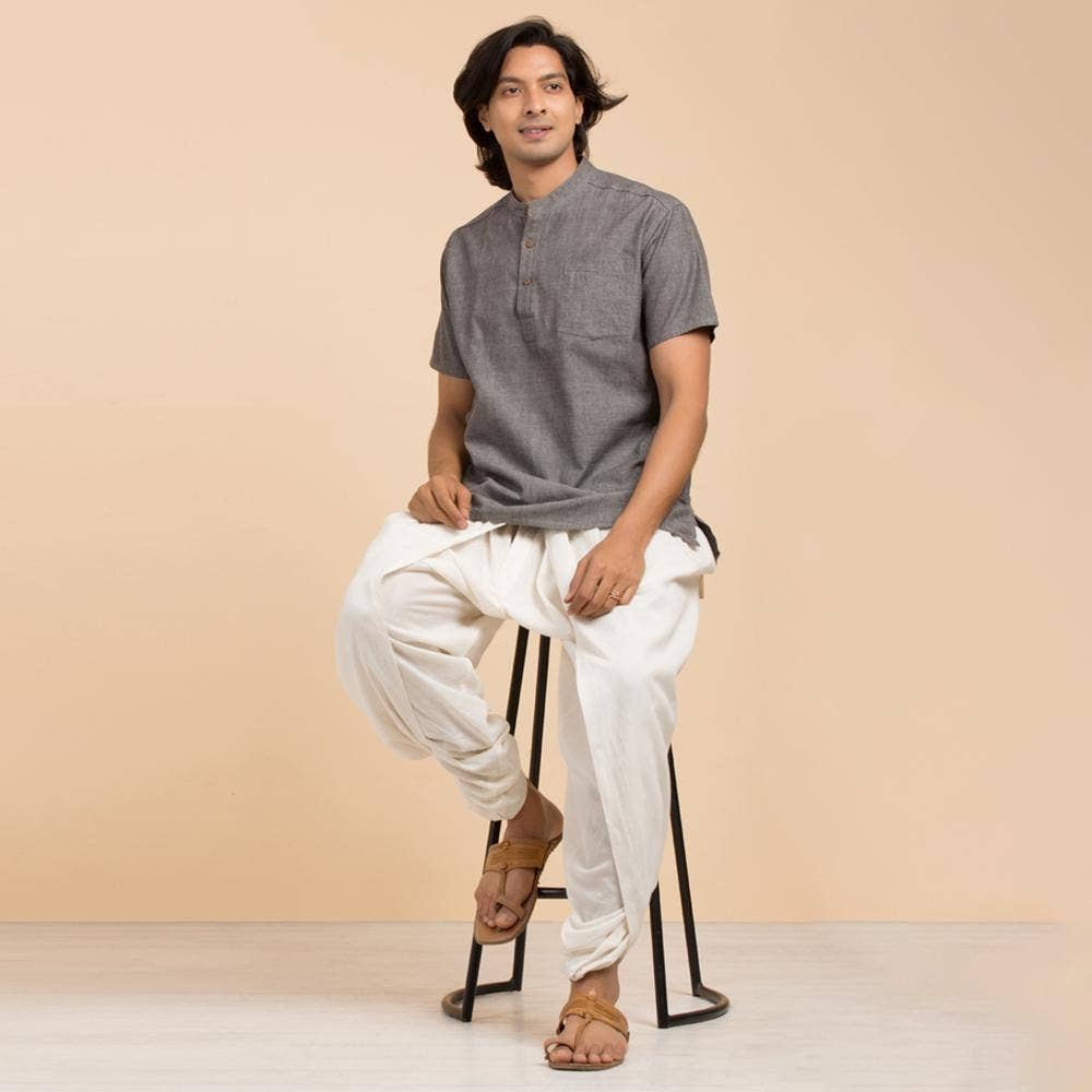 Organic Dhoti Pant White M