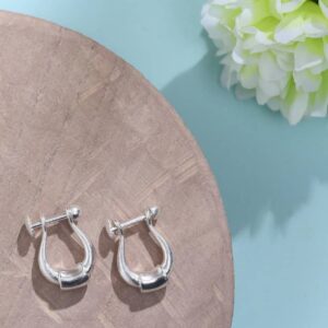 Adiyogi Silver Earring