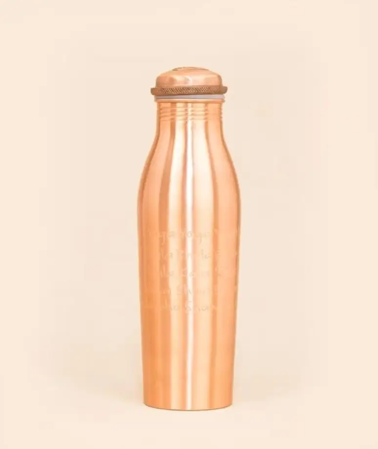 Copper water Bottle with Chant (L)